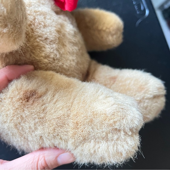 Vintage 1990 Dakin Teddy Bear Brown Stuffed Animal Works 9” Sitting - Picture 7 of 13